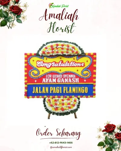 Bunga Papan Congratulation di Mahakeret Barat